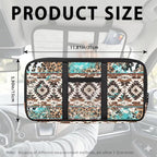 Tribal Pattern Car Sun Visor Storage Bag Sunglass Holder and Storage Pocket Auto Visor Storage Pouch with Multi-Pocket for License Pen Key
