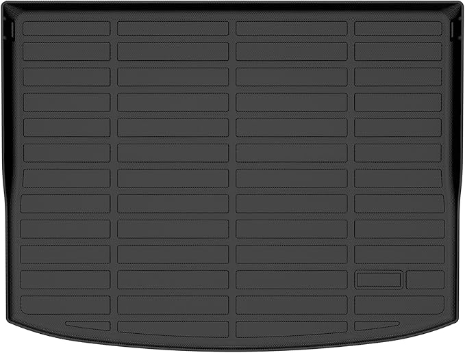 All Weather Cargo Mat Fit for Kia NIRO EV(Not PHEV) 2026-2023 TPE Rubber Cargo Liner Set NIRO EV Accessories All Season Guard Odorless Anti-Slip Trunk Tray Black