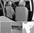 CAR PASS Cow Print Faux Leather Car Seat Covers & Cow Car Mats & Cow Steering Wheel Cover Seat Belt Pads Universal fit for SU