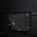 Cavalcade Car Trash Can, Hanging Trash Bin, Leakproof Garbage Organizer, Bling Vehicle Waste Basket, Mini Dustbin Container with Clip for Car, Office, Kitchen, Bedroom, Home and More, Black, Small