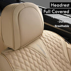 Coverado Seat Covers Front Seats, Waterproof Car Seat Covers, Luxury Leather Seat Covers for Cars, Automotive Seat Covers Lea