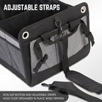 DNA Motoring Trunk Organizer for Car, 70L Large Capacity Foldable Trunk Organizer, Multi Compartment Car Trunk Organizer