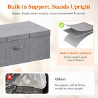Lifewit 100L Under Bed Storage Containers, 11.8 Inch Tall Underbed Clothes Storage Organizer Bin with Sturdy Sidewalls, Botto