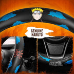 Naruto Shippuden Car Steering Wheel Cover, 15 Inch Anime Steering Wheel Cover, Cushioned Soft Comfortable Cover Anime Car Accessories for Men Women, Kumogakure