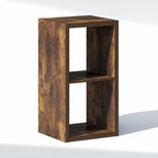Furinno Cubic Closet Organizers and Storage, 2-Cube Closet Organizer, Open Shelf Closet Storage, Extra Thick Frame for Wardro