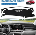 FIILINES Dash Cover for Kia Sportage 2023 2024 2025 (NQ5), Dashboard Cover Mat for Sportage Accessories Mesh Dash Mat Non-Sli