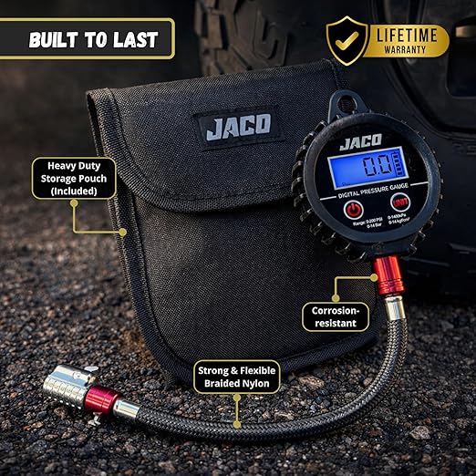JACO ElitePro-X Digital Tire Pressure Gauge with Lightning Chuck - 100 PSI