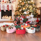 3-Pack Shelf Baskets for Organizing, Closet Organizer Bins, Small Woven Baskets, Rope Toy Basket, Storage Basket for Shelves,