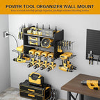 Power Tool Organizer Wall Mount, 3 Layer 8 Drill Holder Tool Shelf Storage Rack for Garage Organization, Birthday Gifts for H