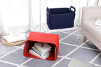 Minoisome Storage Basket Felt Storage Bin Collapsible& Convenient Box Organizer with Carry Handles for Office Bedroom Closet 