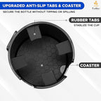 Econour Car Cup Holder Expander | Fits with Hydro Flasks, Yeti, Nalgene & Large Water Bottle (32 40 oz) | Phone Holder - Adju
