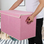 popoly Large Toy Box Chest Storage with Flip-Top Lid, Collapsible Kids Toy Storage Bin Boxes Container for Boys, Girls, Nurse