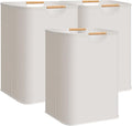 STORAGE MANIAC 3-Pack Large Laundry Hamper, 100L (26.4 Gal) Collapsible Laundry Basket with Bamboo Handles, Freestanding Wate