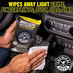 Chemical Guys InnerClean Interior Quick Detailer & Protectant Wipes – 50 Pack Multi Surface Interior Cleaner Wipes for Dashbo