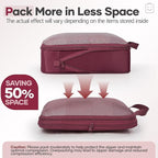 Veken 9/11 Set Compression Packing Cubes for Travel Essentials,Compressible Expandable Large Luggage Suitcase Organizer Bags 