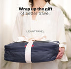 LeanTravel Premium Compression Packing Cubes for Travel - Suitcase Organizer Bags with Double Zipper & Breathable Mesh Panel 
