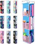 ABRA® 3 Shelf Hanging Locker Organizer for School, Work, Gym, Storage | Deep Shelves 6.5”x 9”| Eco-Friendly Fabric Healthy fo