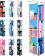 ABRA® 3 Shelf Hanging Locker Organizer for School, Work, Gym, Storage | Deep Shelves 6.5”x 9”| Eco-Friendly Fabric Healthy fo