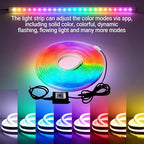 RGB LED Strip for Car Trunk Interior, Waterproof IP67 Multi-Color Car Trunk Lighting with Music Sync, Universal Car LED Strip Lights Decor