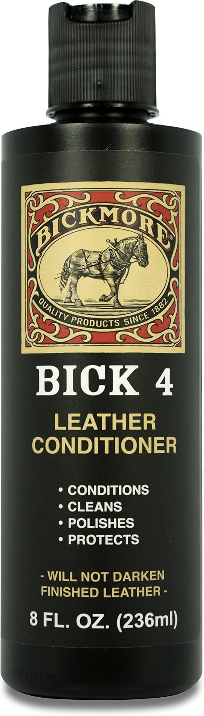 Bickmore Bick 4 Leather Conditioner 8 oz - Cleaner & Conditioner - Restore Polish & Protect All Smooth Finished Leathers