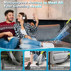 Cordless Car Vacuum Lightweight High Power Handheld Vacuum Cleaner with LED Light, Hand Vacuum for Car Home Office and Pet Ha