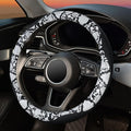 ZHOL Snake Skin Steering Wheel Cover, Breathable Microfiber Leather Universal 14.5-15 inch, Anti-Slip Car Steering Wheel Prot