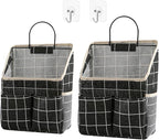 2pcs Wall Hanging Storage Bag,Wall Hanging Organizer Bags with Pockets, Wall Organizer Storage for Dormitory Bathroom Bedroom