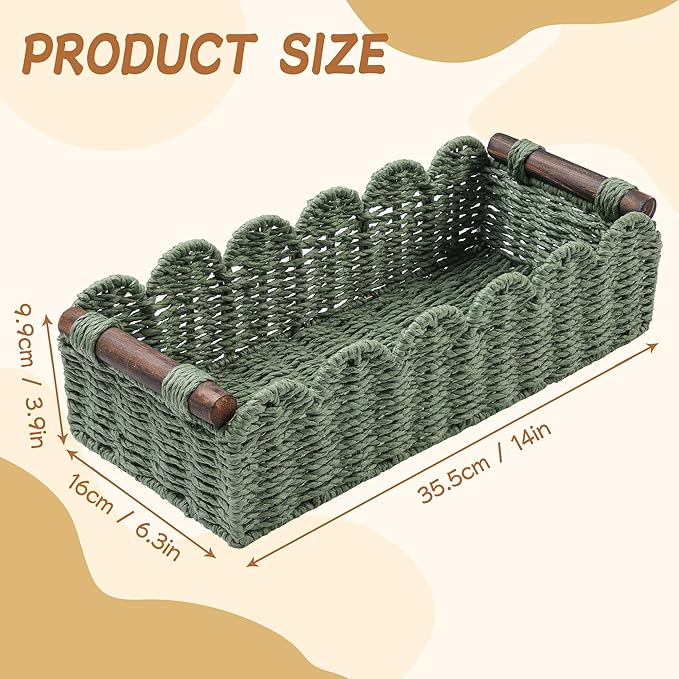Toilet Paper Storage Basket Bathroom Counter Organizer Wicker Baskets for Organizing Cute Basket for Apartment Bedroom Nurser