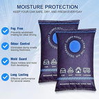 Reusable Dehumidifier Bags, Car Moisture Absorber for Windows Interior, Portable Condensation Prevention for Wardrobe,