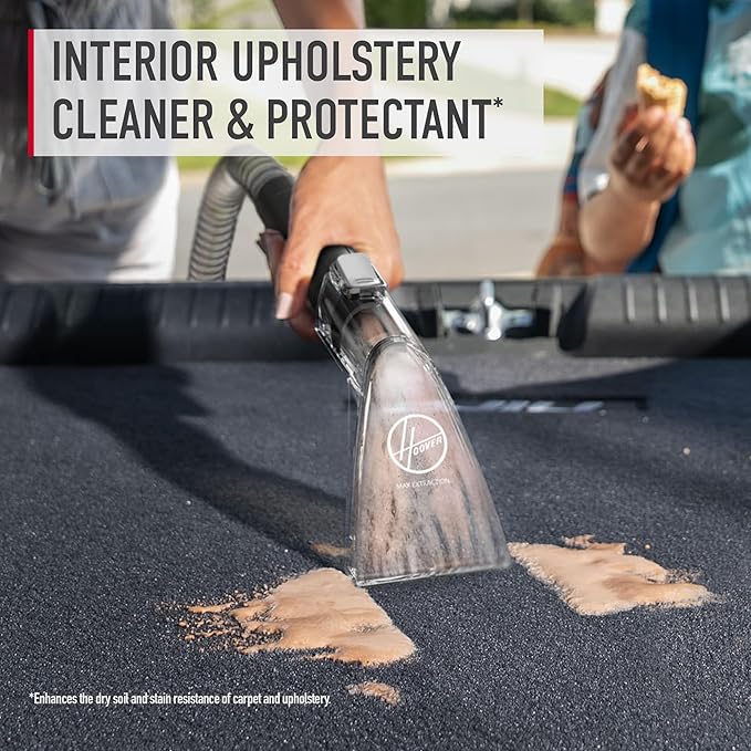 Hoover Auto Portable Spot Cleaner Solution, 64 oz., Fresh Car Scent, Car Interior Upholstery Cleaner and Protectant, Tackles 