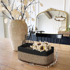 Goodpick Storage Baskets, Small Baskets for Organizing Gift Basket Empty Woven Rope Basket for Shelves Closet Organizer Bins 