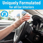 Fortress Car Interior Wipes with Microfiber Cloth (25 ct, Pack of 12) for Car Interior Cleaning, Dashboard, Seats, Detailing,