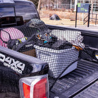 Highly Elastic Cargo Net, Simple Truck Bed Cargo Mesh Organizer, Suitable for Daily Light Loads of Trucks, 4'x4' Stretches to 7'x7' (Single Layer)