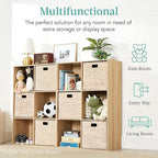 Best Choice Products Kids Bookcase 6-Cube Storage Organizer, 13.5in Shelf Opening, Bookshelf, Toy Storage, Customizable w/ 3 