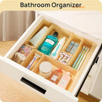 Vtopmart 25 PCS Plastic Drawer Organizers Set, 4-Size Versatile Bathroom and Vanity Drawer Organizer Trays, Storage Bins for 