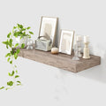 30 Inch Floating Shelves | 12 Inch Deep Grey Floating Shelves | 30" W x 12" D Rustic Wood Shelves for Wall | Deep Grey Shelve