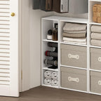 Furinno Fulda Book Shelf, 3-Tier Narrow Bookshelf, Bookcase with 10-in Width Storage Shelf, 9.3 x 9.8 x 31.5, for Living Room