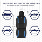 Skechers Memory Foam Car Seat Covers, Air Cool Mesh Thick Seat Covers,Car Seat Covers Front Seats Airbag Compatible, Automoti