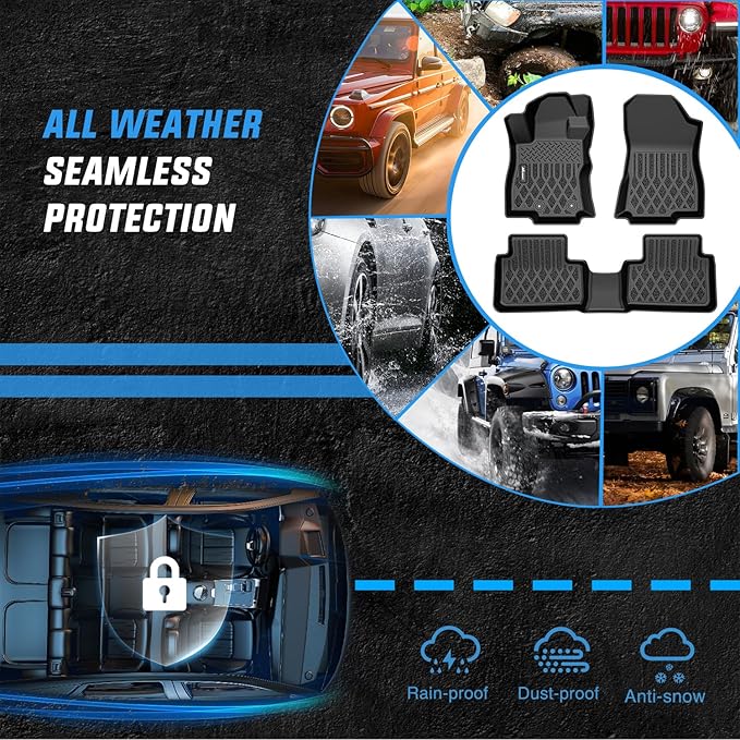 Nilight TPE Floor Mats for Subaru Forester 2025 2026 (Not for Hybrid & Wilderness) All Weather Custom Fit Heavy Duty Floor Liners
