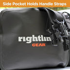 Rightline Gear Car Top Waterproof Duffle Bag For Travel, Attaches With or Without Roof Rack, 120 Liters, Black