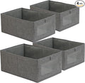 Fordonral 4 Pack Closet Organizers and Storage Bins, Storage Containers for Organizing Clothing, Jeans, Toys, Books, Shelves,