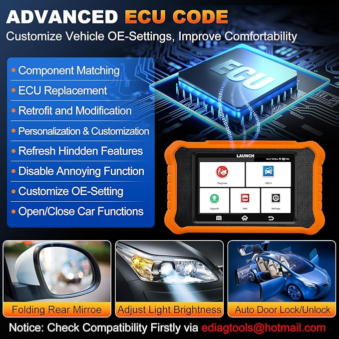 2026 LAUNCH Creader Elite V2.0 fit for Toyota Lexus Bi-Directional Scan Tool, Full System OBD2 Scanner, All Reset Service Code