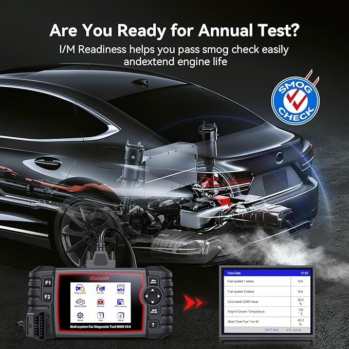 OBD2 Diagnostic Scan Tool for Mercedes Benz/Sprinter, iCarsoft M900 V2.0 Scanner Code Reader for Engine, Transmission, ABS,