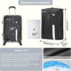 Vacuum Bag for Travel, Professional IPX8 Waterproof Reusable Vacuum Compression Bags for Travel Suitcases, Durable Space Save