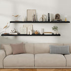 Fun Memories Floating Shelves for Wall, Rustic Wood Wall Mounted Shelves for Bathroom, Bedroom, Living Room & Kitchen, Storag