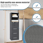 6-Shelves Hanging Closet Organizer with 5 Different Drawers, Foldable Organizers and Storage for Wardrobe, Closet& RV, Clothe
