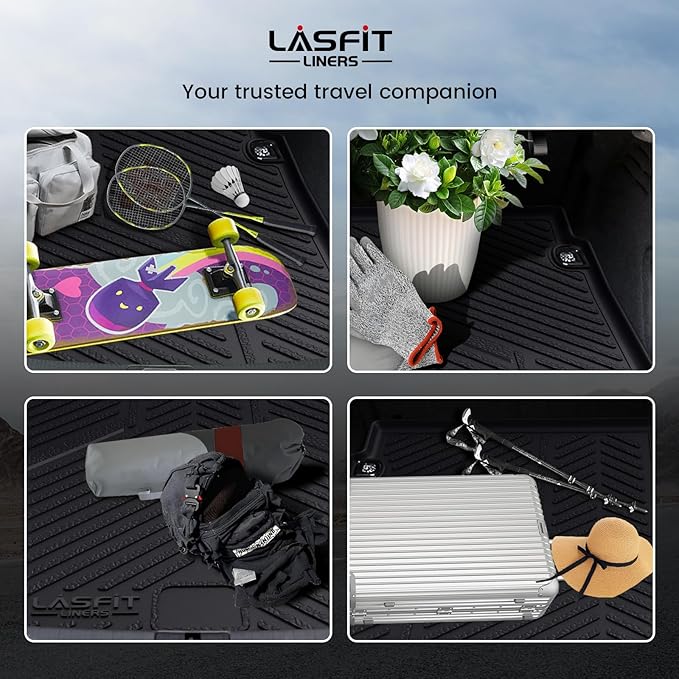 LASFIT Cargo Mat for Audi A5/S5 2025-2026(New Body), Custom Fit All-Weather TPE Rubber Trunk Mat for Audi Accessories, Waterproof, Easy to Clean, Black