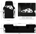 CAR PASS Waterproof Universal 3Pcs Car Floor Mats, Cow Print Car Mats Fit for SUV,Vans,sedans, Trucks,Set of Vehicles Car Car