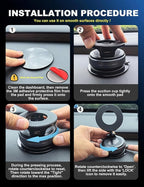 Upgraded 360° Vacuum Magnetic Phone Holder, Magnetic Car Phone Mount, Hands-Free Suction Cup Phone Holder for Car/Gym/Mirror/Shower, Car Mount Compatible with iPhone 17 Pro Max/Android