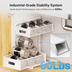 Pull-out Under Kitchen Sink Organizer, Metal Functional Under Sink Organizer, Height Adjustable Under Bathroom Sink Organizer